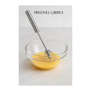 Pistonlu Metal Çırpıcı 30 cm