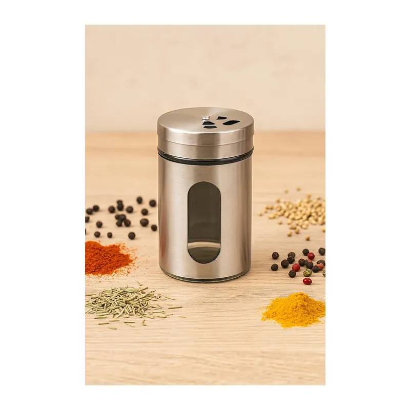 Cam Metal Kapaklı Tuzluk 100 ml