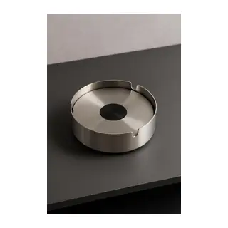 Paslanmaz Çelik Kapaklı Küllük 10 cm
