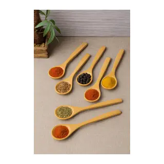 Ahşap Büyük Baharat Kaşığı Seti 6’lı 17 cm