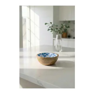 Mango Agacı Sunum Servis Kasesi & Dekoratif Kase 20 Cm Desenli