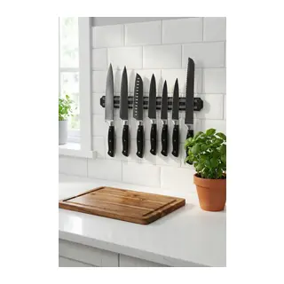 55 cm Şerit Mıknatıslı Bıçak Tutucu – Mutfak Duvar Askısı, Bıçak Organizeri