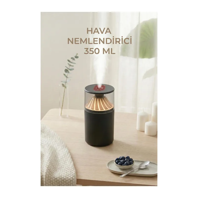 350 ml LED Işıklı Hava Nemlendirici & Modern Oda Kokusu Difüzörü