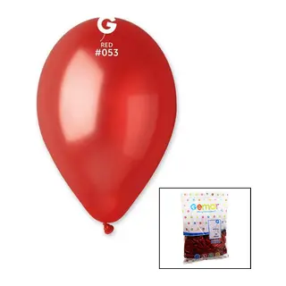 GM-110-53 METALİK - KIRMIZI BALON 11'' - 28CM - 100 PARÇA