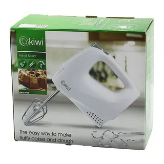 Kiwi KMX-3608 Elektrikli El Mikseri 2PCS Metal Çırpma Aparatı - 2PCS Hamur Kancası 5 Kademe Hız Çırpıcı Çıkartma Düğmeli