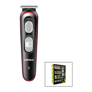 Saç - Sakal Kesme Traş Makinesi 6 Farklı Kesim Usb Şarjlı 2 Kademe Bıçak Ayarı RD-055