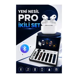 2025 Model Akıllı Saat ve Yeni Nesil Pro Bluetooth Kulaklık ANC Özelliği