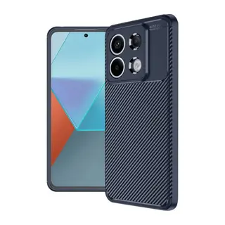Xiaomi Redmi Note 13 Pro 4G Kılıf Auto Focus Karbon Kapak - Lacivert