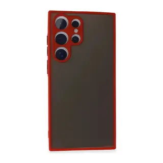 Samsung Galaxy S24 Ultra Kılıf Montreal Silikon Kapak - Kırmızı