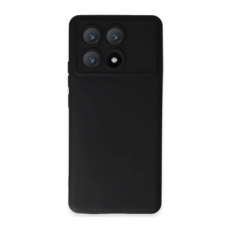 Xiaomi Poco X6 Pro Kılıf Nano içi Kadife Silikon - Siyah