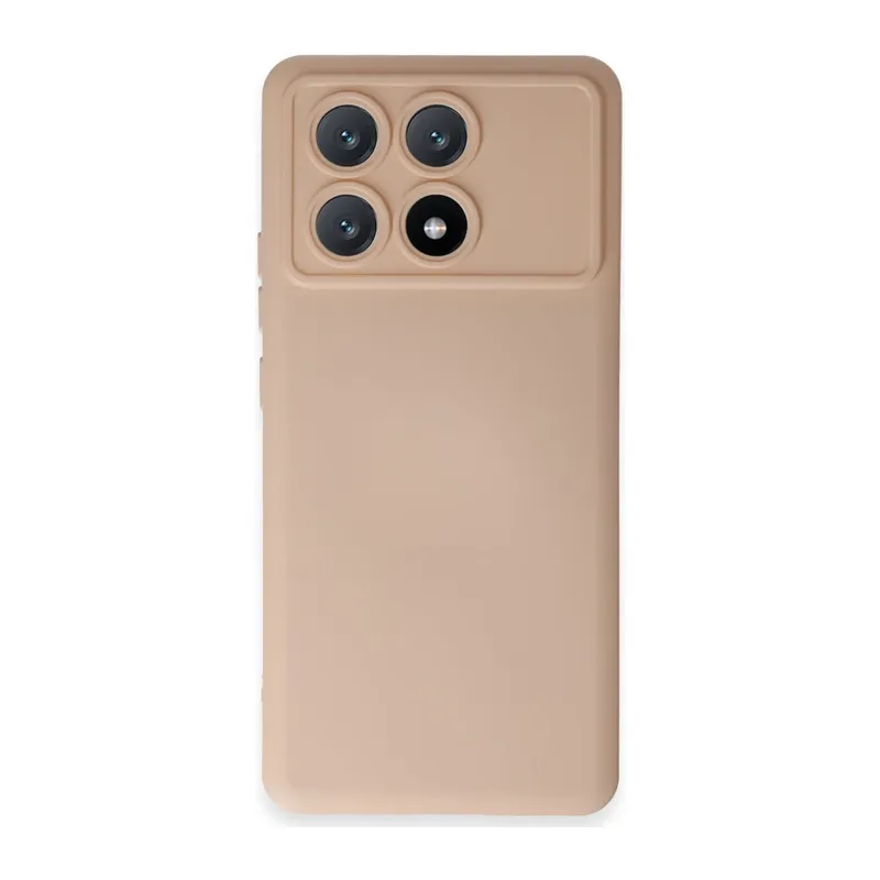 Xiaomi Poco X6 Pro Kılıf Nano içi Kadife Silikon - Pudra