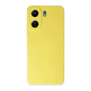 Xiaomi Redmi 13C Kılıf Nano içi Kadife Silikon - Sarı