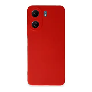 Xiaomi Redmi 13C Kılıf Nano içi Kadife Silikon - Kırmızı