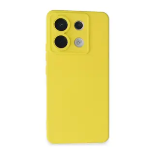 Xiaomi Redmi Note 13 Pro 5G Kılıf Nano içi Kadife Silikon - Sarı