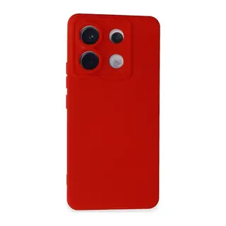 Xiaomi Redmi Note 13 Pro 5G Kılıf Nano içi Kadife Silikon - Kırmızı