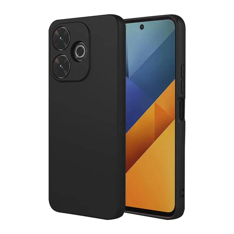 Xiaomi Redmi 13 4G Kılıf Nano içi Kadife Silikon - Siyah