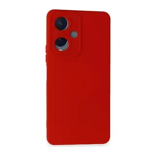Vivo Y17S Kılıf Nano içi Kadife Silikon - Kırmızı