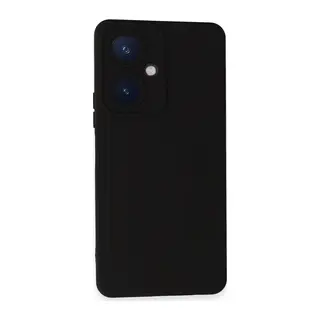 Vivo Y27 Kılıf Nano içi Kadife Silikon - Siyah