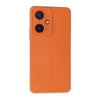 Vivo Y27 Kılıf Nano içi Kadife Silikon - Turuncu
