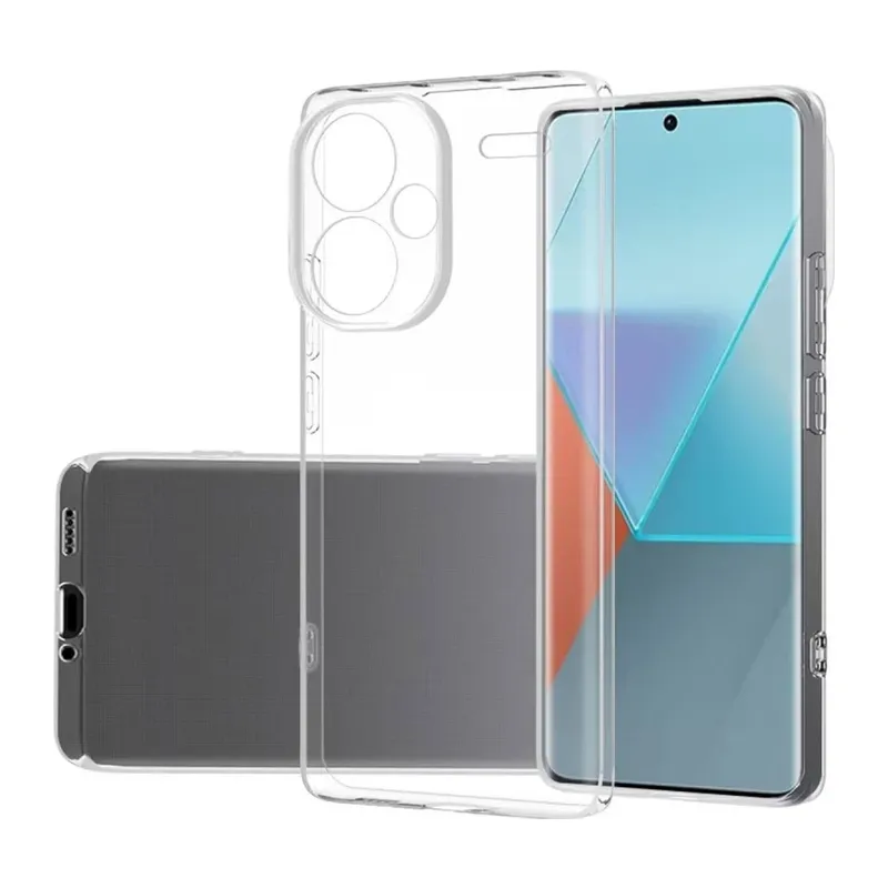 Xiaomi Redmi Note 13 Pro Plus Kılıf Lüx Şeffaf Silikon