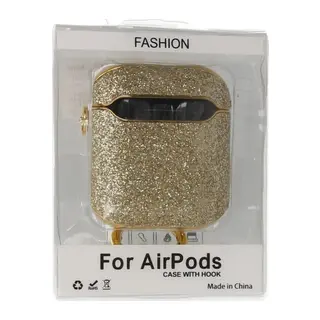 Apple Airpods 2 (2.nesil) Spell Simli Kılıf - Gold