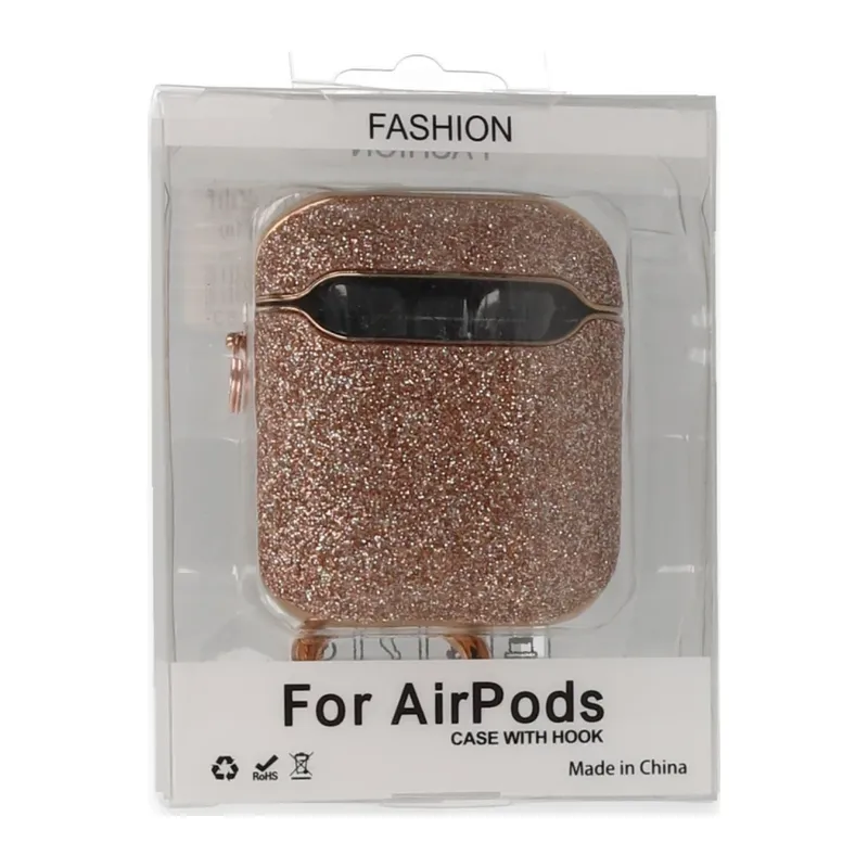 Apple Airpods 2 (2.nesil) Spell Simli Kılıf - Rose Gold