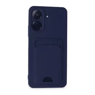 Xiaomi Redmi 13C Kılıf Kelvin Kartvizitli Silikon - Lacivert
