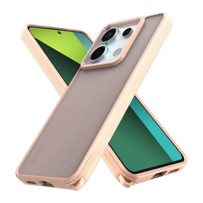 Xiaomi Redmi Note 13 Pro 5G Kılıf Elegant Kapak - Pudra