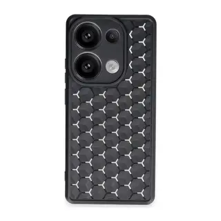 Xiaomi Redmi Note 13 Pro 4G Kılıf Petek Silikon Kapak - Siyah