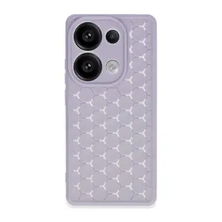 Xiaomi Redmi Note 13 Pro 4G Kılıf Petek Silikon Kapak - Lila