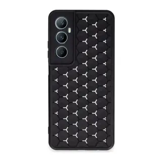 Realme C65 Kılıf Petek Silikon Kapak - Siyah