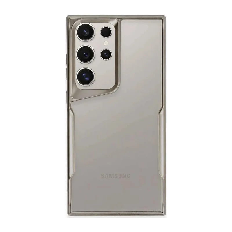 Samsung Galaxy S24 Ultra Kılıf Boyi Silikon Kapak - Titan Gri