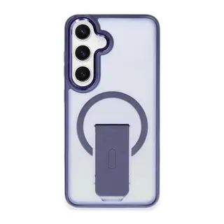 Samsung Galaxy S24 Tork Magsafe Standlı Kapak - Lacivert