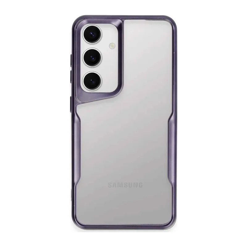 Samsung Galaxy S24 Kılıf Boyi Silikon Kapak - Derin Mor