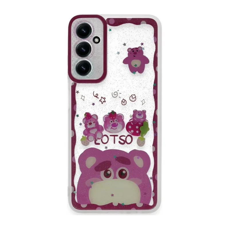 Samsung Galaxy A25 5G Kılıf Sweet Desenli Silikon Kapak - Pembe