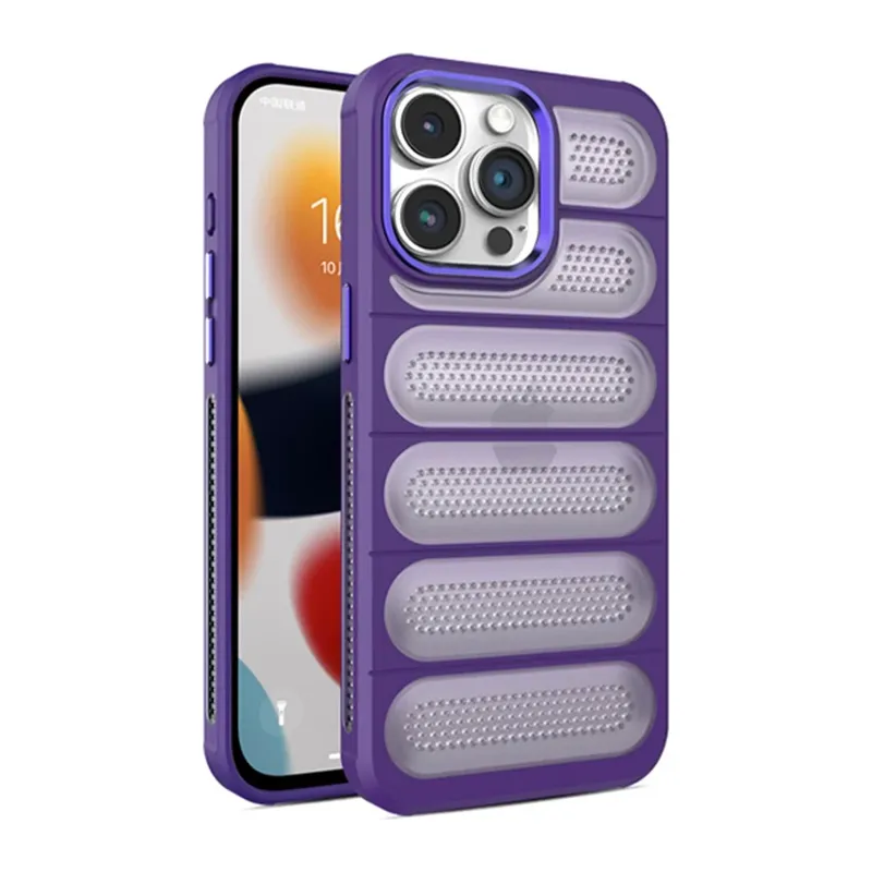 Apple iPhone 14 Pro Kılıf Airmax Silikon Kapak - Derin Mor