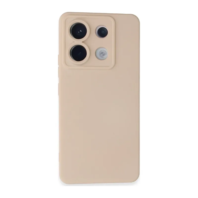 Xiaomi Redmi Note 13 Pro 5G Kılıf Nano içi Kadife Silikon - Pudra