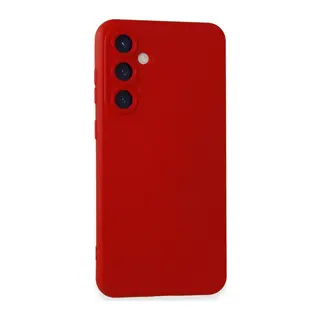 Samsung Galaxy S24 Kılıf Nano içi Kadife Silikon - Kırmızı