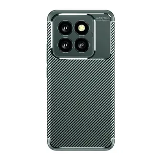 Xiaomi Mi 14T Pro Kılıf Auto Focus Karbon Kapak - Koyu Yeşil