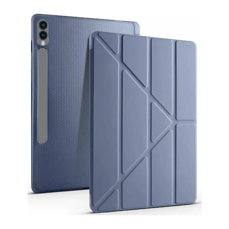 Samsung Galaxy X610 Tab S9 FE Plus 12.4 Kılıf Kalemlikli Mars Tablet Kılıfı - Lavender