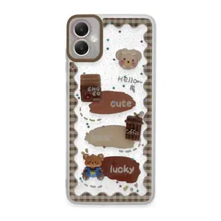 Samsung Galaxy A05 Kılıf Sweet Desenli Silikon Kapak - Şeffaf