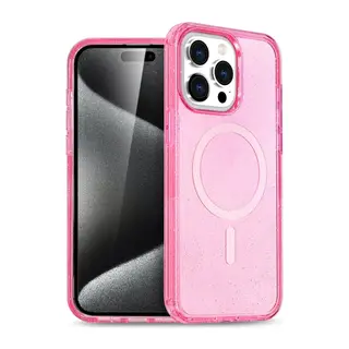 Apple iPhone 15 Pro Kılıf Star Magsafe Kapak - Pembe
