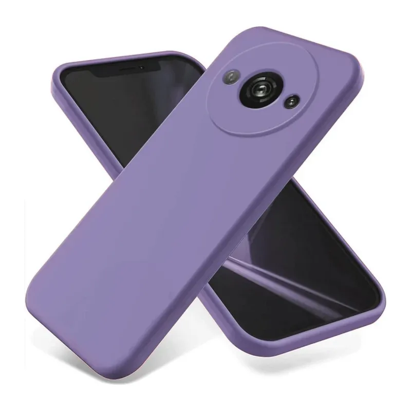 Xiaomi Redmi A3 4G Kılıf First Silikon - Lila