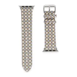 Apple Watch 42mm Karo Motif Kordon - Lila