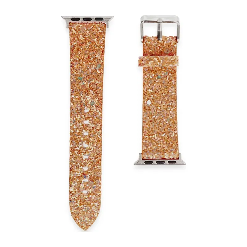Apple Watch 42mm Starry Taşlı Kordon - Pudra