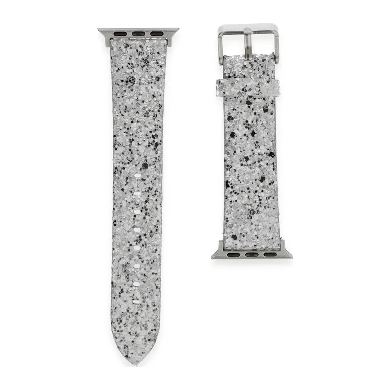 Apple Watch 38mm Starry Taşlı Kordon - Gümüş