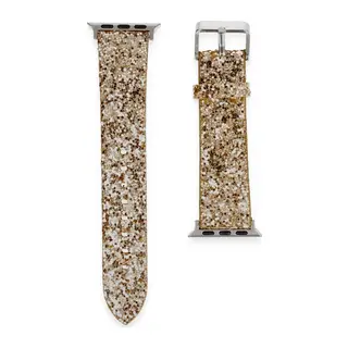 Apple Watch 38mm Starry Taşlı Kordon - Gold