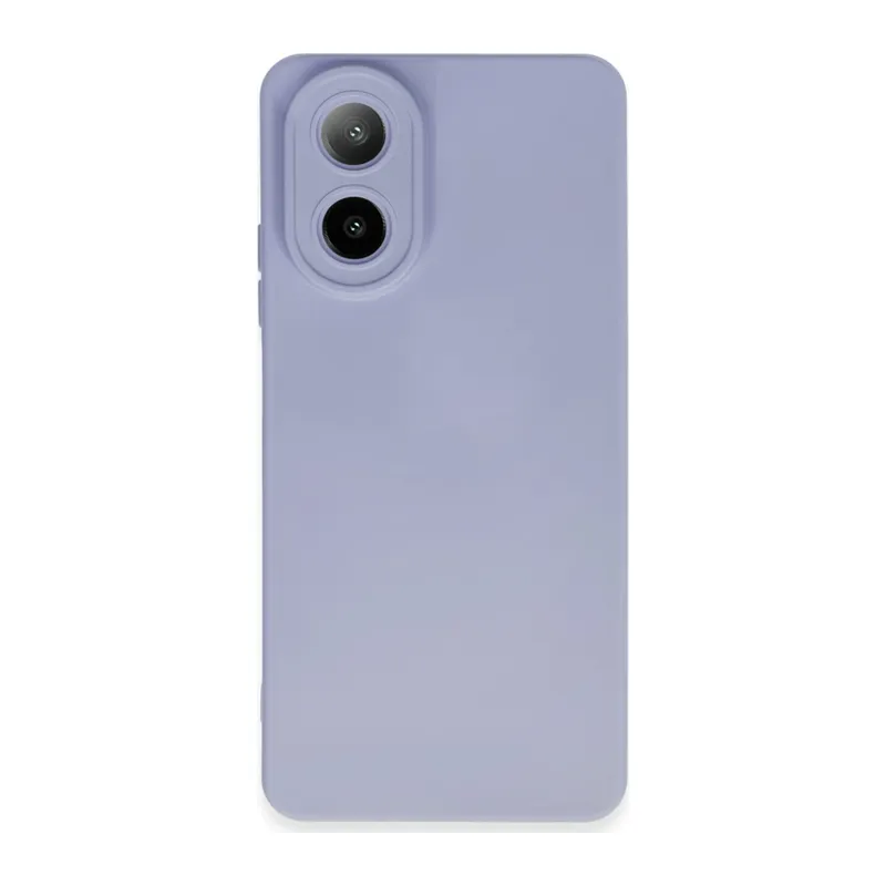 Oppo A38 Kılıf Nano içi Kadife Silikon - Lila