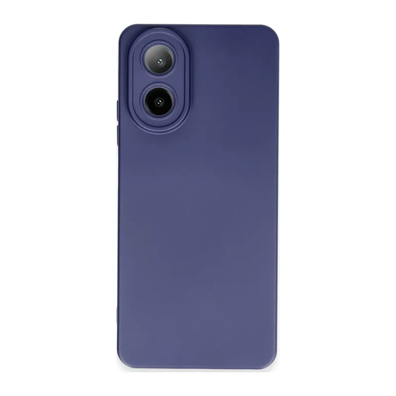 Oppo A38 Kılıf Nano içi Kadife Silikon - Lacivert