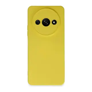 Xiaomi Redmi A3 4G Kılıf Nano içi Kadife Silikon - Sarı